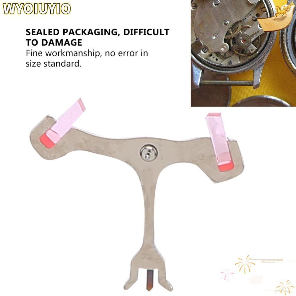 WYOIUYIO เครื่องนาฬิกา Escapement Fork, Alloy Silver Watch Movement Replacement Part, Small Watch Mo
