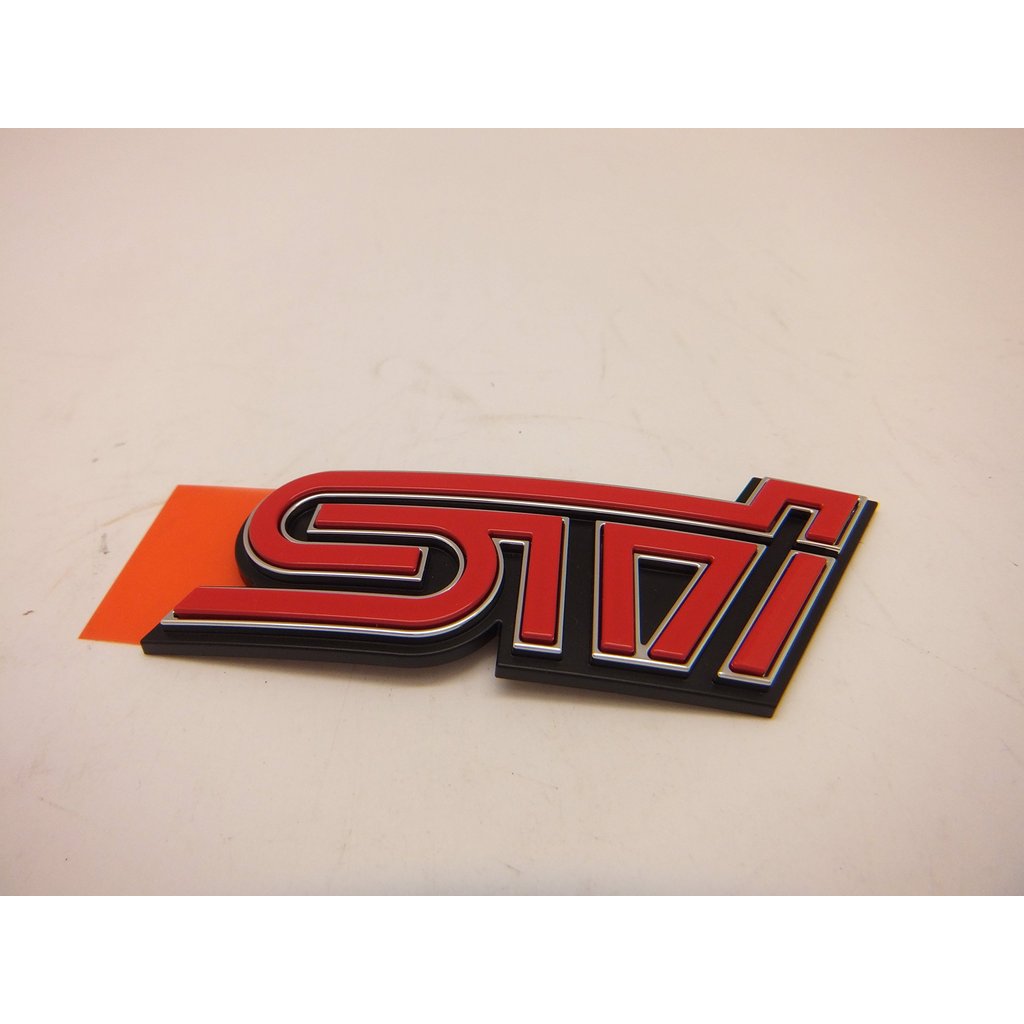 เอ็มเบลม/สติกเกอร์ STI ท้ายรถ ตรงรุ่น สำหรับ Subaru BRZ (ZC) รุ่น tS สีชมพู | Subaru BRZ ZC tS Rear 