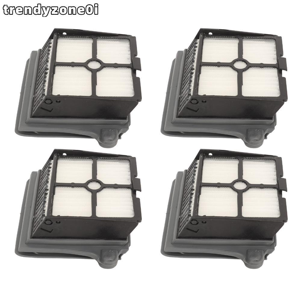 TRENDYZONE0I 4PCS เครื่องดูดฝุ่นตัวกรอง, ABS สีเทาสูญญากาศกรองเปลี่ยน,นํากลับมาใช้ใหม่ติดตั้งง่ายเคร