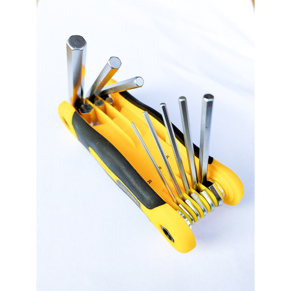 Deli Flower Type Allen ชุดประแจ T10T20T25T30T40 พับหัวแบน Allen Torx ประแจ
