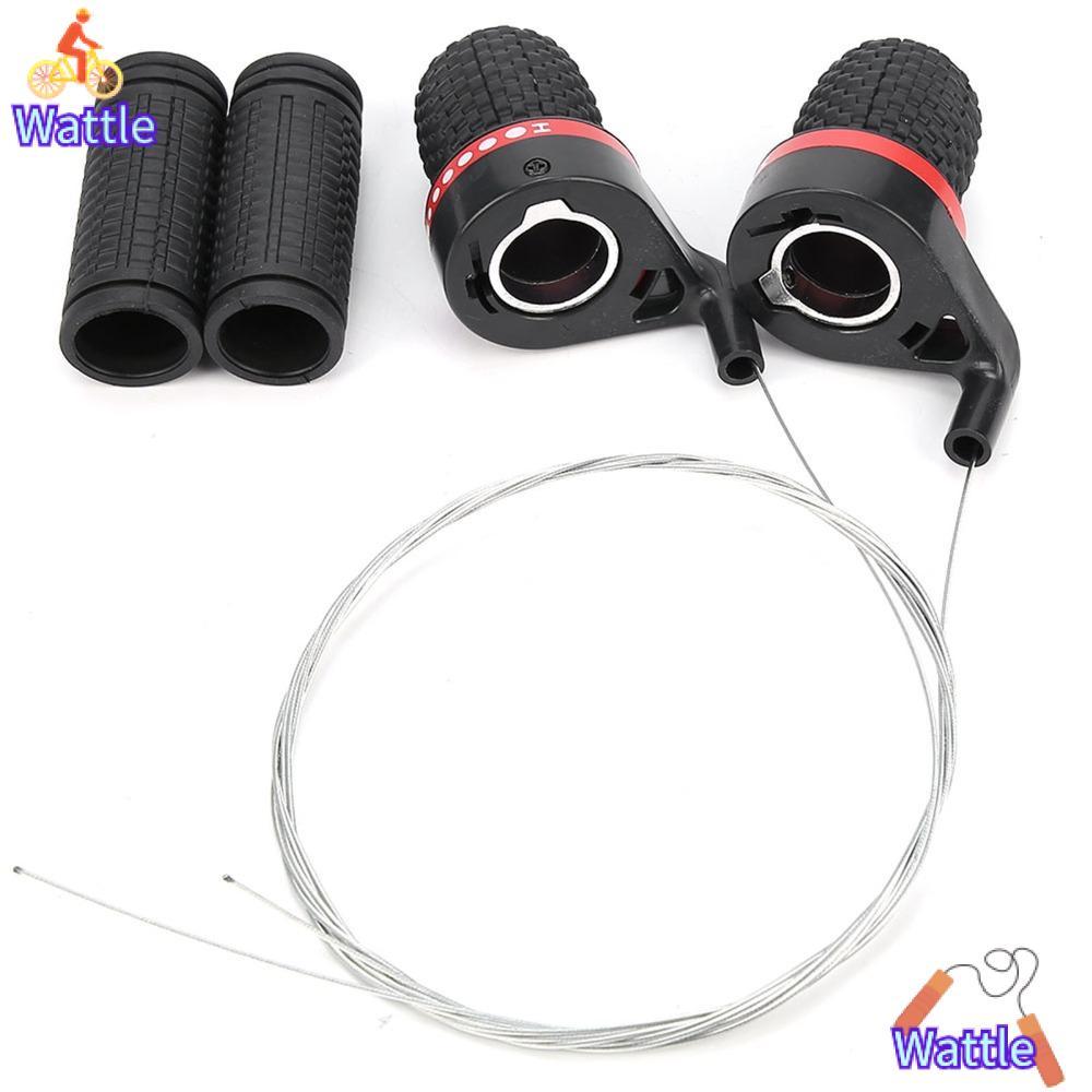 WATTLE Bike Grip Gear Shifter, Twist 18/21 Speed Bike Speed Shifter, พลาสติกทนทาน Mountain Speed Shi