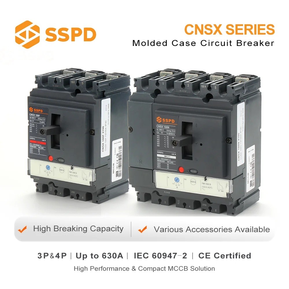 HVUR Compact NSX160 160A 4Pole Moulded Case Circuit Breaker MCCB