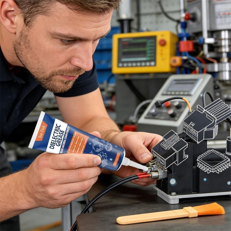 น้ํามันหล่อลื่นรถยนต์ประสิทธิภาพสูงพร้อมแปรง Dielectric Grease Automotive Solutions Dielectric Silic