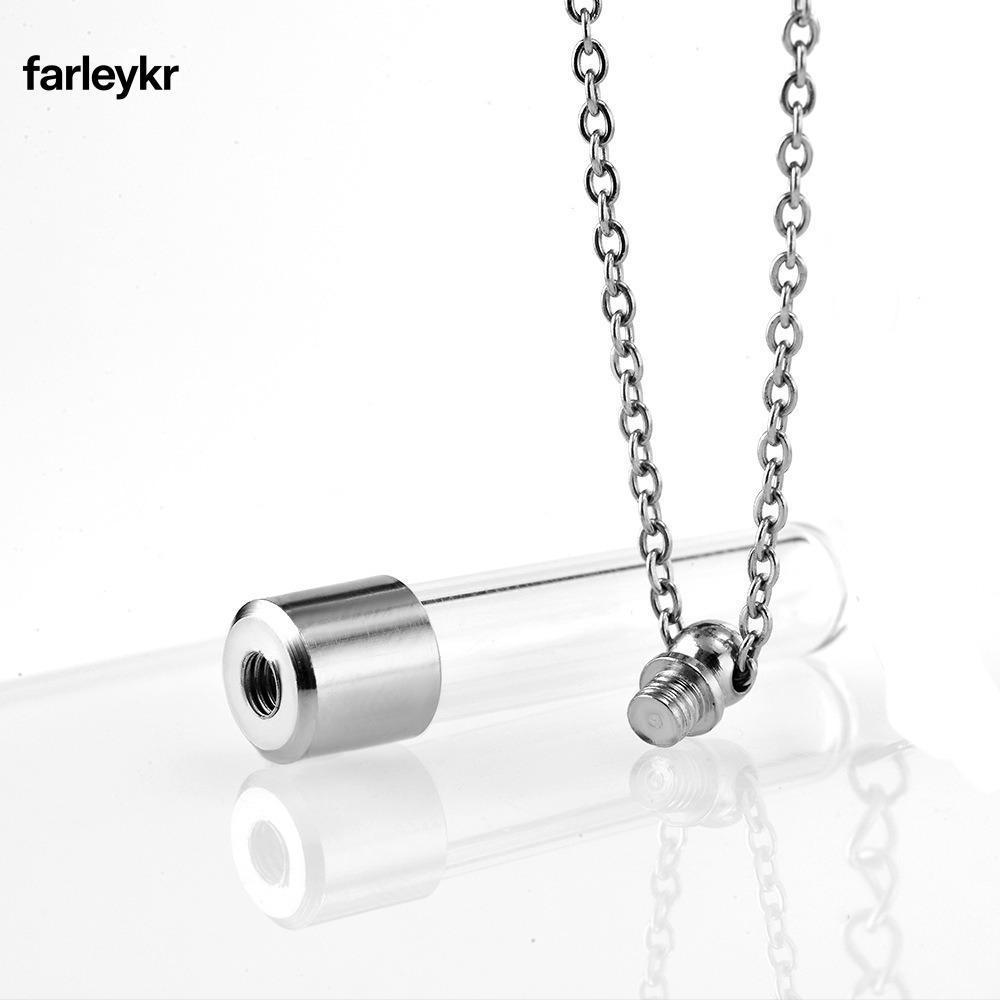 Frl ปรารถนาขวด, สร้อยคอขวดแก้วแก้วใสที่เติมได้, ที่ใส่ขี้เถ้าที่ระลึกด้วยสร้อยคออนุสรณ์โซ่