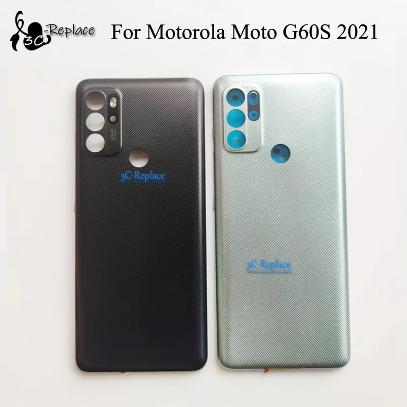 6.8 นิ้วสําหรับ Motorola Moto G60S 2021 ฝาหลังแบตเตอรี่ประตูกรณีฝาครอบด้านหลังอะไหล่