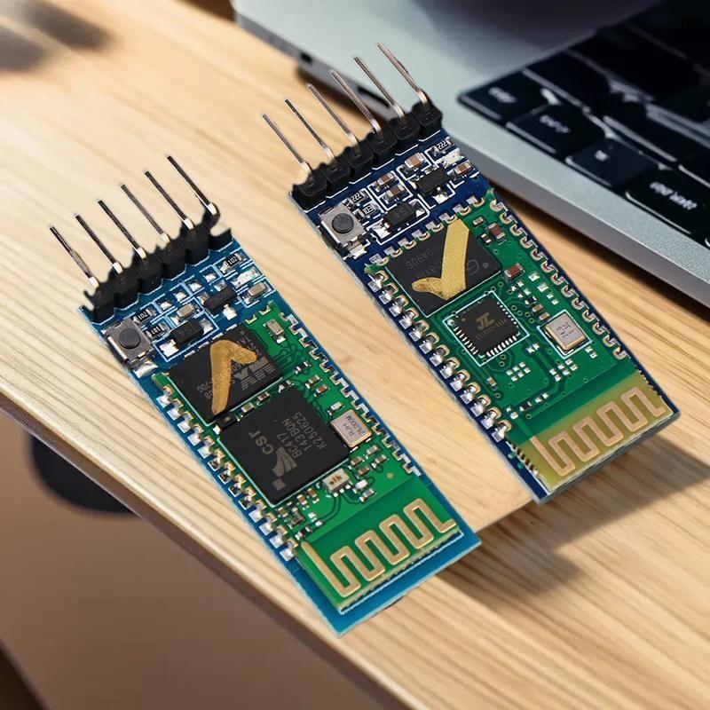 [AT] HC-05 HC 05 RF ไร้สายสําหรับ Transceiver Slave โมดูล RS232 / TTL ถึง UART Converter และอะแดปเตอ