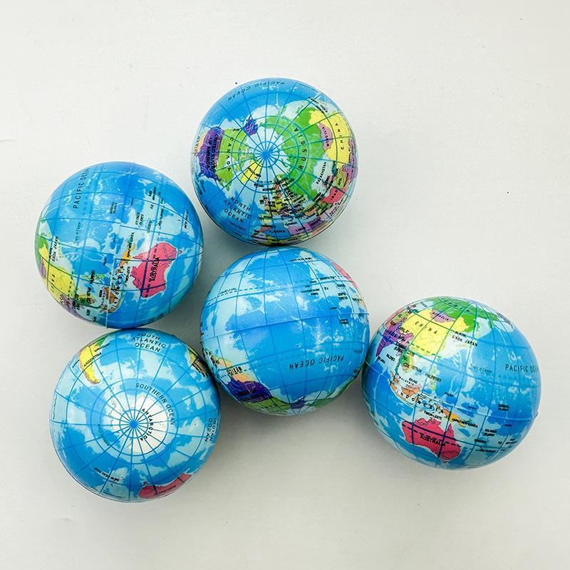 Earth Decompression Ball Pinch Music Decompression Handy Tool ลูกบอลของเล่นเด็กฟื้นตัวช้า Earth Gorm