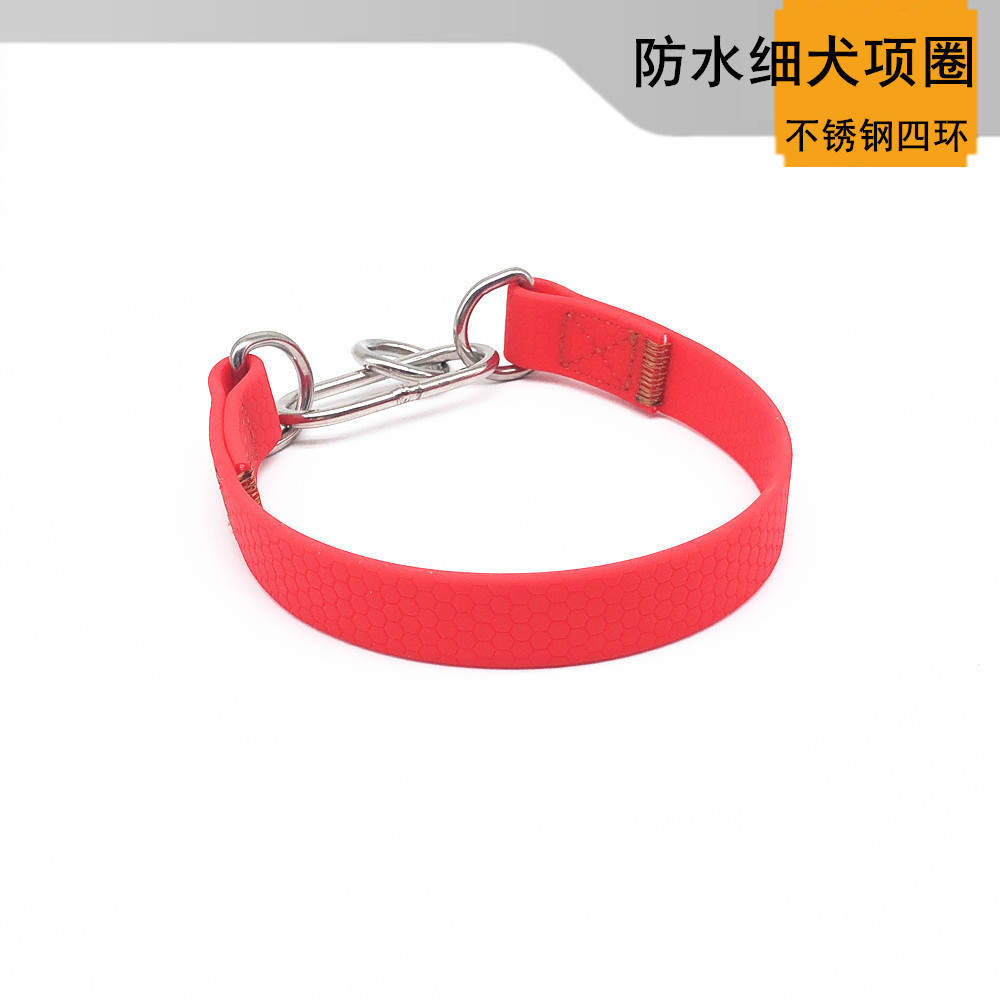 ปลอกคอสุนัขพันธุ์คอกคอแคบ กันน้ํา สําหรับ格力犬 (Greyhound), 惠比特 (Ebit), Lingti และสุนัขคอเล็กอื่นๆ