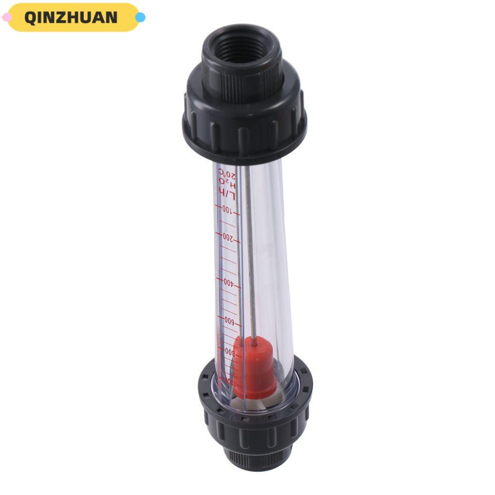 QINZHUAN Rotameters, 100-1000L/H LZS-15D Peak Flow Meter, หลอดพลาสติกคุณภาพสูงเครื่องวัดการไหลของน้ํ