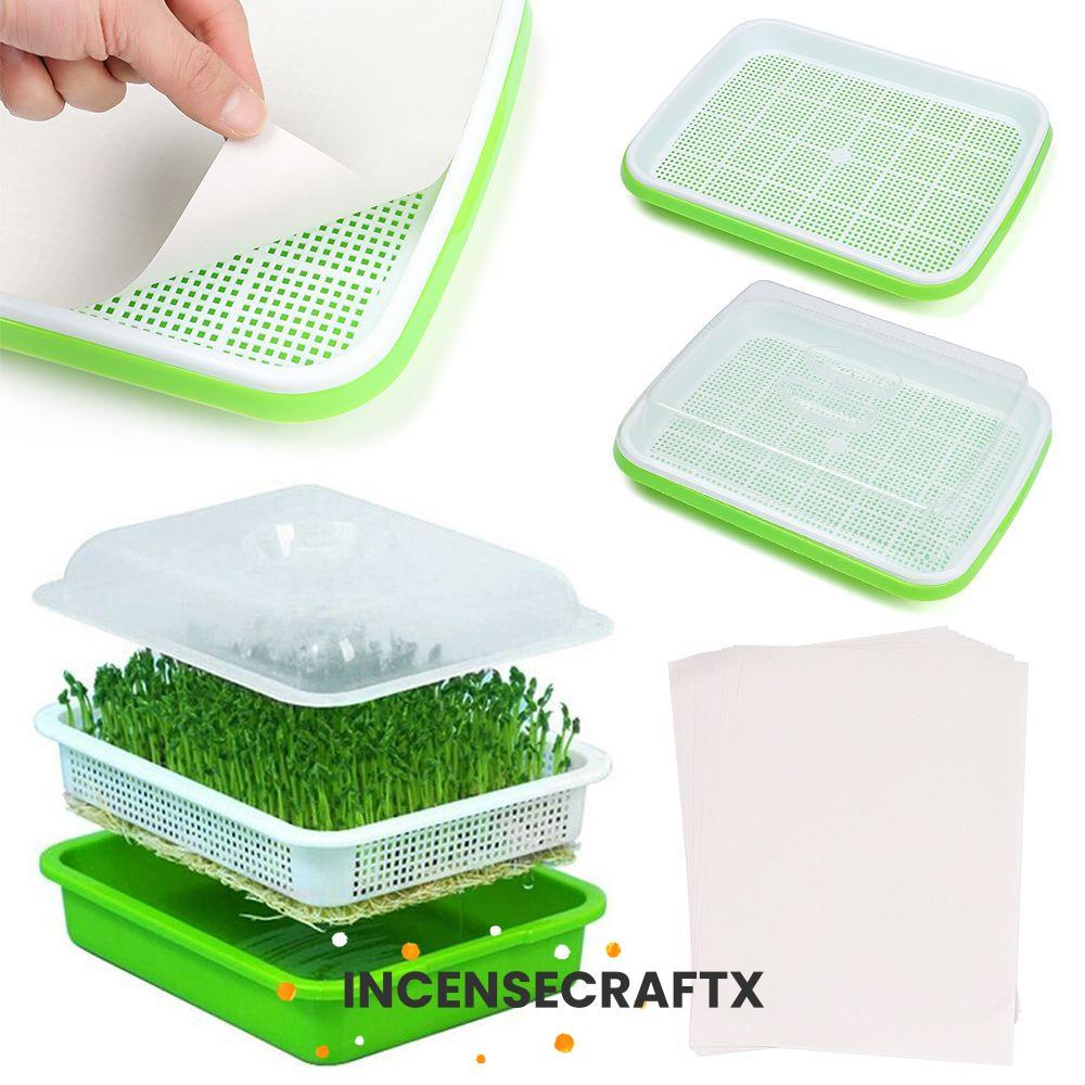 INCENSECRAFTX Grow Nursery Pots Outdoor Indoor Nursery Paper Sooilless Cultivation Sprout Pot
