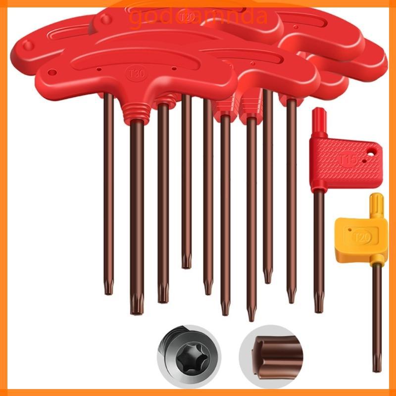 GODD Torx ไขควง Handle Driver Key ประแจ Spanners Security Bolt ไขควง