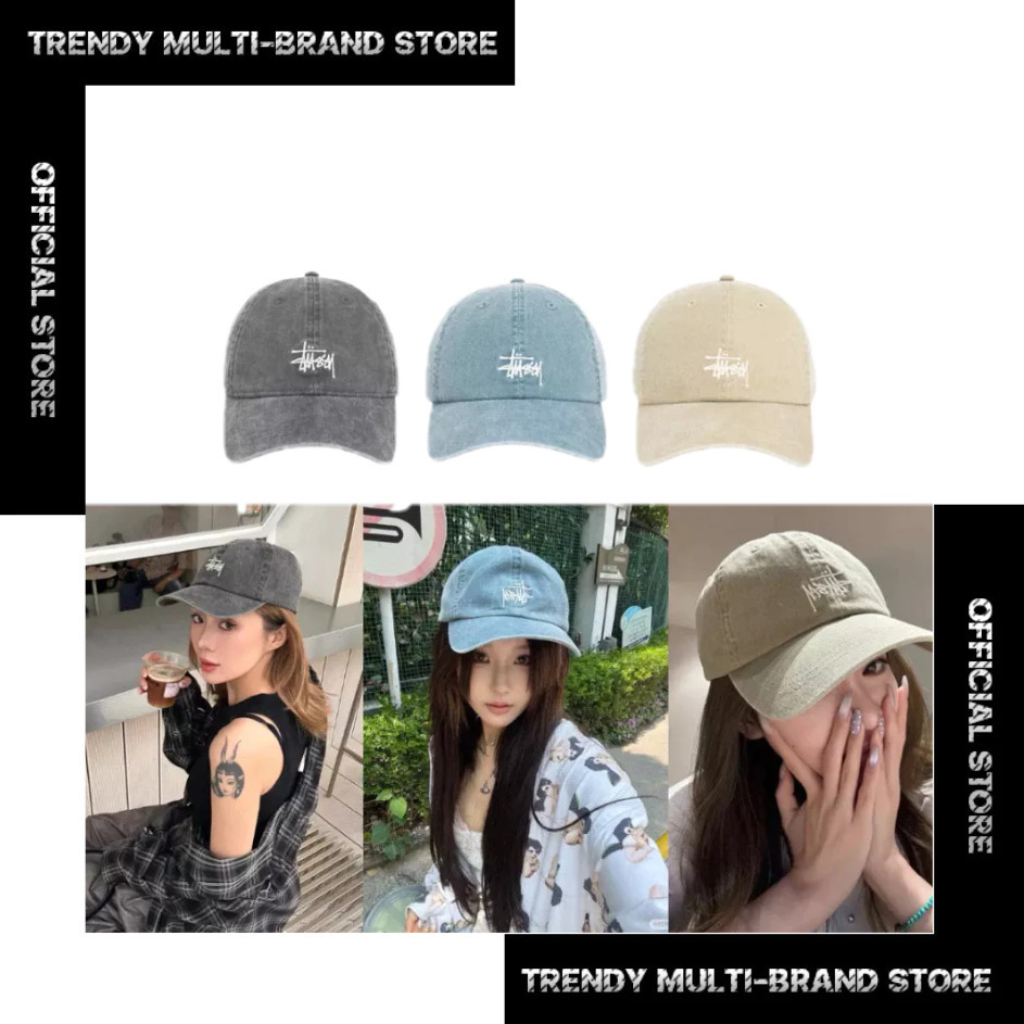 [Pre-order] Stussy Basic Stussy Hat -Charcoal.Lnkblue,Faded tan
