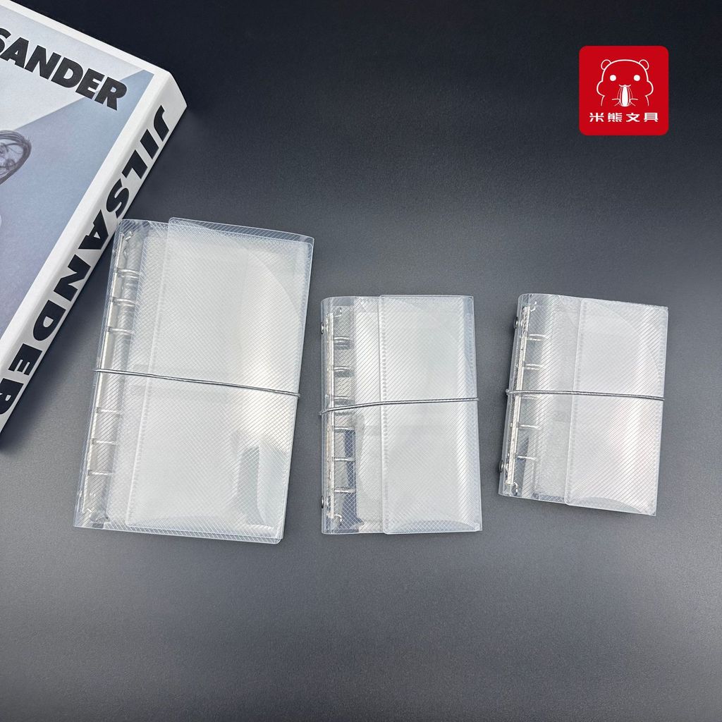 A8M5A7A6 Twill PP สามพับหลวมใบโน้ตบุ๊ค Mini แบบพกพาสติกเกอร์การ์ดขนาดเล็ก Photo Storage คู่มือ