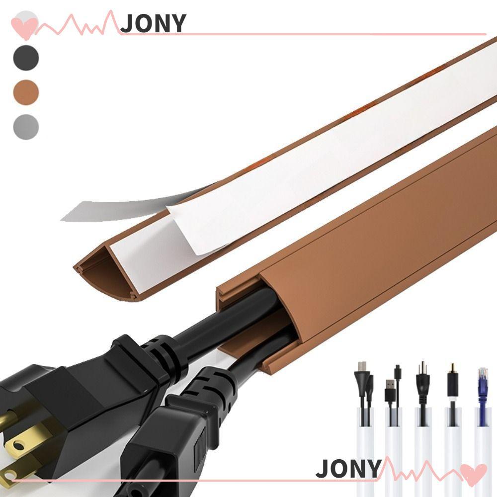 JONYPH มุมสายเคเบิลคอนซีลเลอร์,สี 100 ซม.สาย Hider,ที่มีสีสัน Universal PVC Self กาวลวด Baseboard เพ