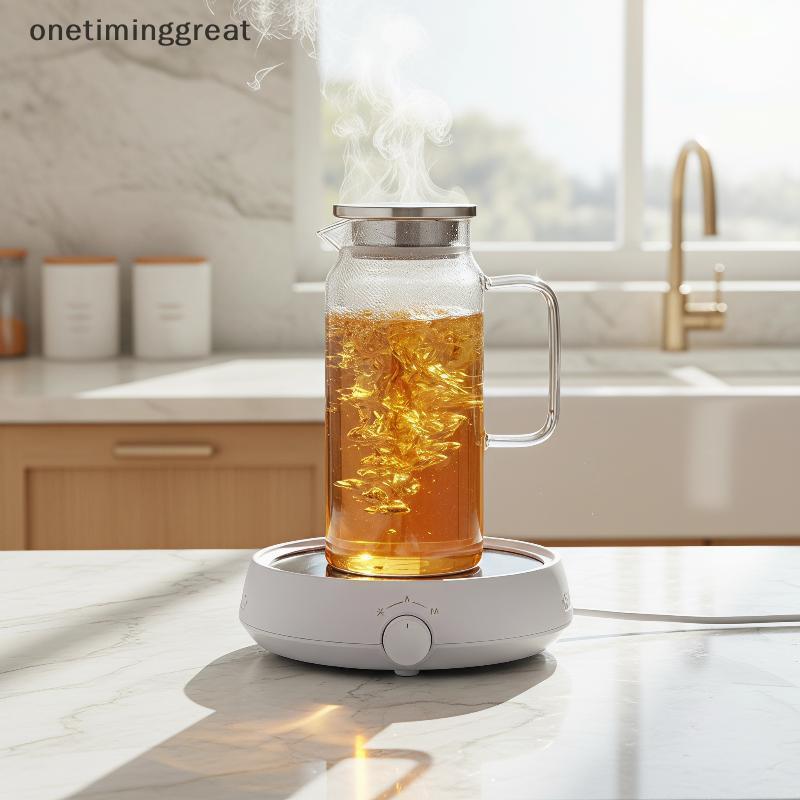 Onetiminggreat Minimalist แก้วเหยือกเครื่องดื่ม 1L/1.2L/1.5L สูง Borosilicate ทนความร้อนพร้อมตัวกรอง