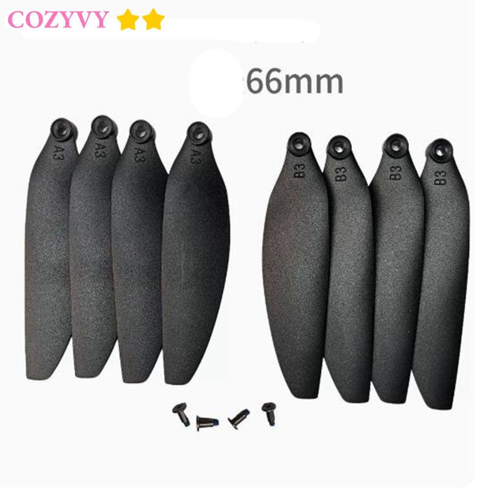 COZYVY ใบพัดพับใบมีด, Universal สีดํารีโมทคอนโทรล Drone อะไหล่,พลาสติก 58 มม./66 มม.Quadcopterอะไหล่