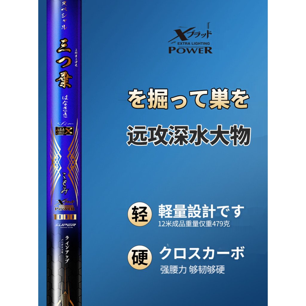 ญี่ปุ่นนําเข้าสไตล์ใหม่ 19-การปรับ CANNON Rod 10/12/13/14 M เบ็ดตกปลา Ultra-Light Ultra-Hard แบบดั้ง