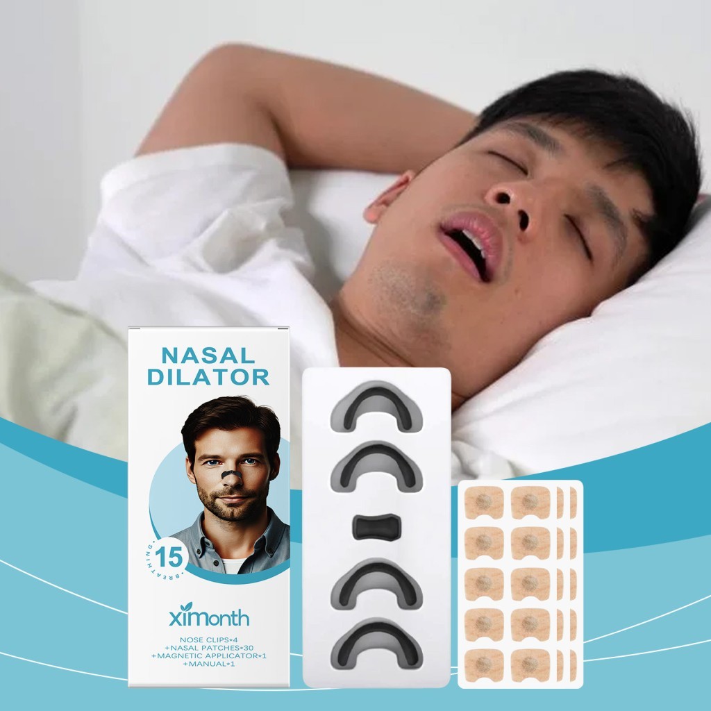 XIMONTH Magnetic Nose Patch Set ลดการนอนกรน Clean Care Nose Discomfort Care Daily Sleep260901ร.ร