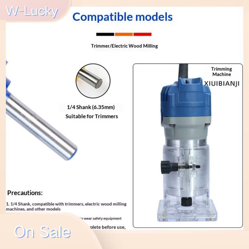 W-Lucky Precision 635 มม.14 Shank Router Bit มุมกลม R1 R2 R3 งานไม้เครื่องตัดอเนกประสงค์ใช้สําหรับตก