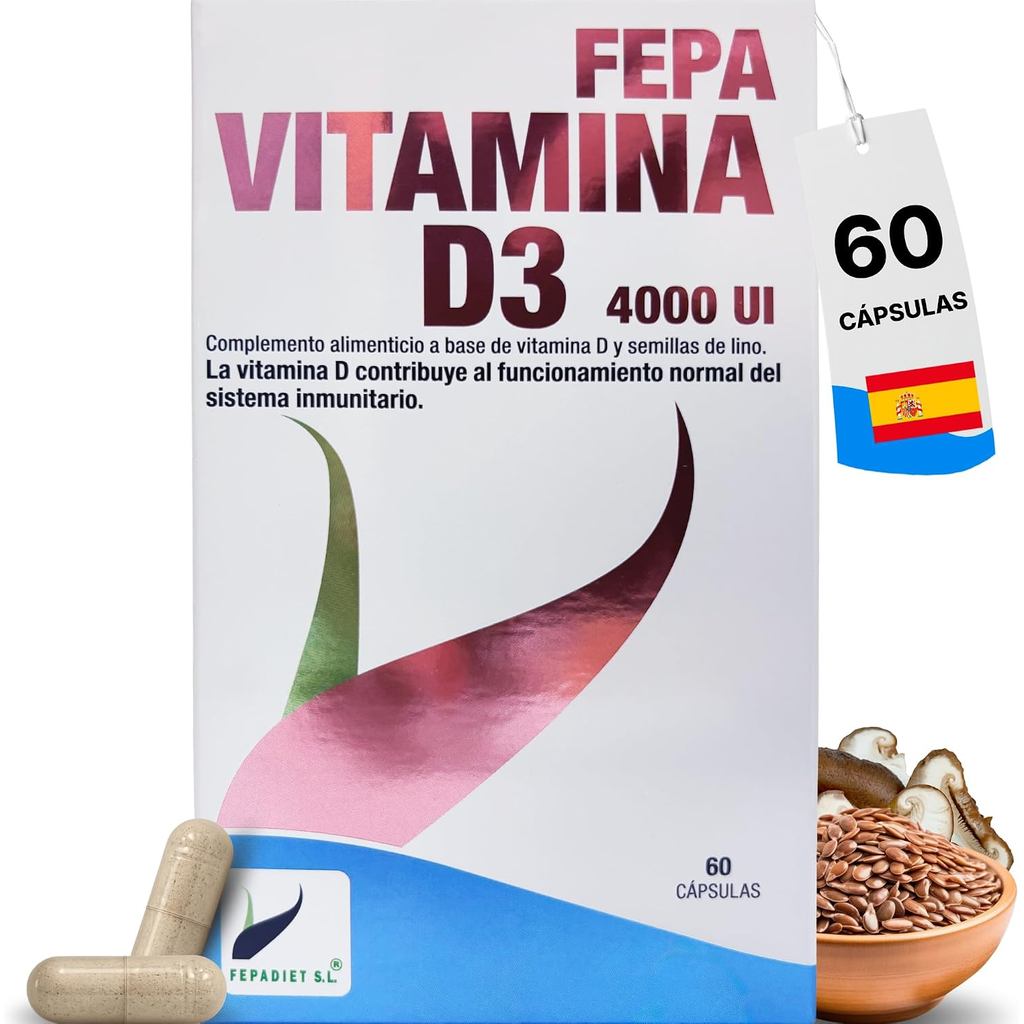 FEPA-Vitamin D3 4000 IU 60 แคปซูล