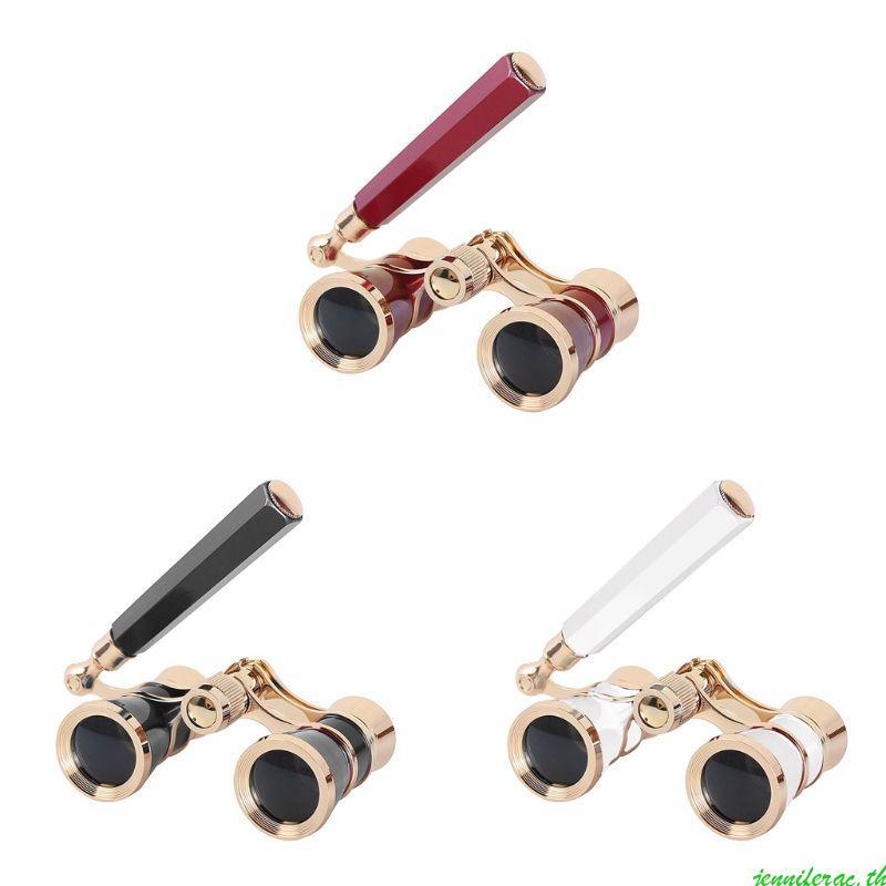 Jenniferac Vintage Opera Glasses กล้องส่องทางไกลโรงละครขนาดเล็ก กล้องส่องทางไกลน้ําหนักเบาขนาดกะทัดร