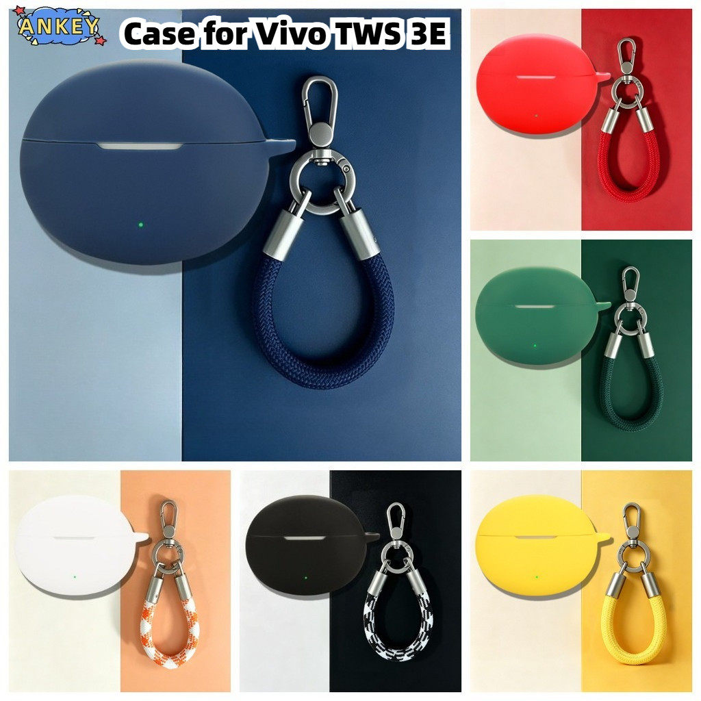 Compatible with Vivo TWS 3E / 3i / Vivo Buds Wireless Bluetooth Headphones Silicone Protective Case 