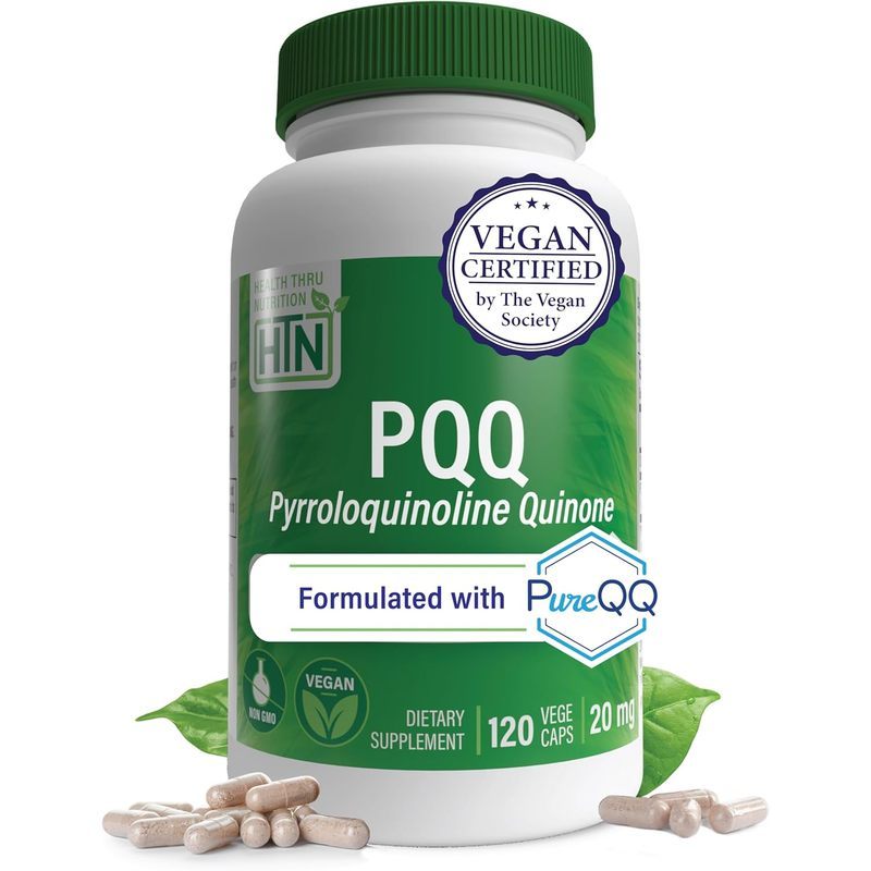 สุขภาพ Thru Nutrition PQQ 20mg Pyrroloquinoline Quinone 120 เสิร์ฟ