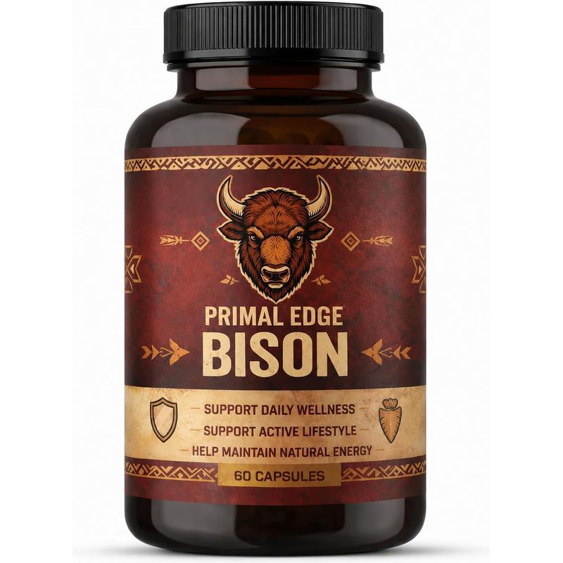 Primal Edge Bison,Primal American Bison Extract,60 Count