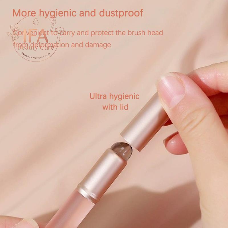 IFA Mini ซิลิโคนแปรงลิปคอนซีลเลอร์ Brushe พร้อมฝาครอบ Lip Mask Applicators แปรงลิปกลอส Lipsti แปรงแต