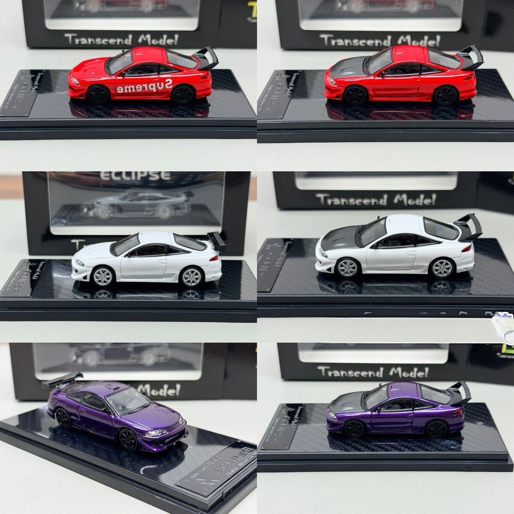[Ready Stock] Ready Stock TSD 1: 64 Mitsubishi Eclipse Car model Transcend model