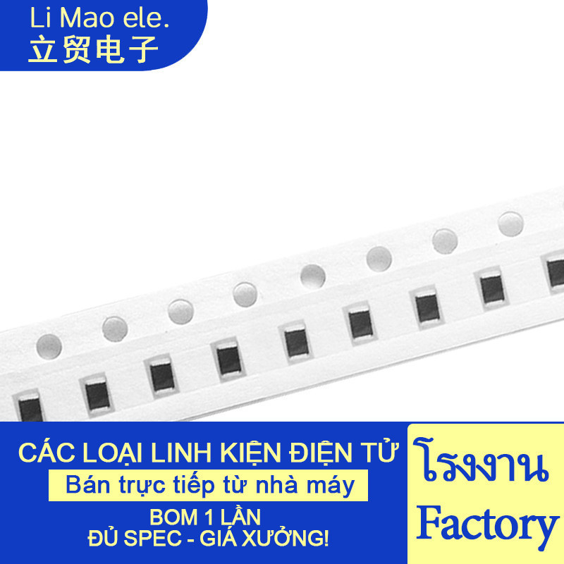 ((100 ชิ้น) 0402 0603 0805 1206 ตัวต้านทานชิป 1.5 R 15 Euro 150r 1.5K 15K 150K 1.5M