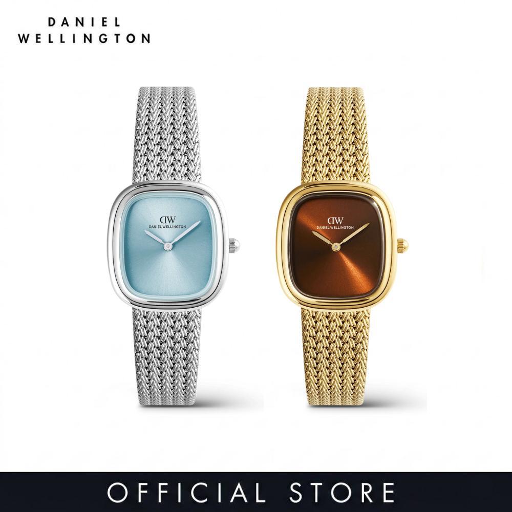 (NEW) Daniel Wellington Margot Braided Mesh Color Dials นาฬิกา สำหรับผู้หญิง Stainless Steel Strap 24x26 mm