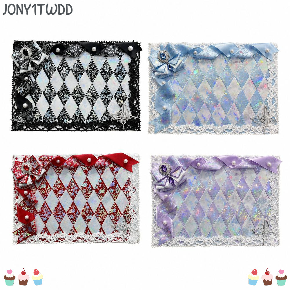 JONY1TWDD Ita BOARD Ribbon Bow Decor Display Board, ลูกไม้ Lollipop รูป Ita กระเป๋าใส่บอร์ด, น่ารักร