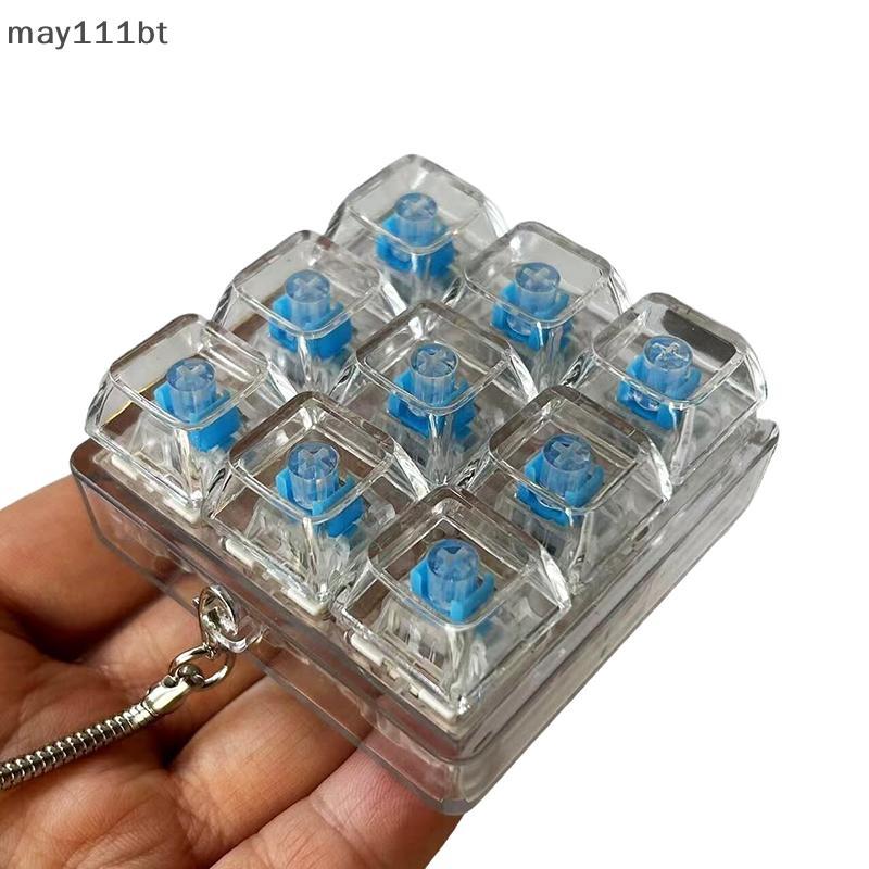 [ใหม่] 4Key Mechanical Keyboard Axis Tester LED Keycap Sampler Switch Tester ความเครียดบรรเทาโต๊ะของ