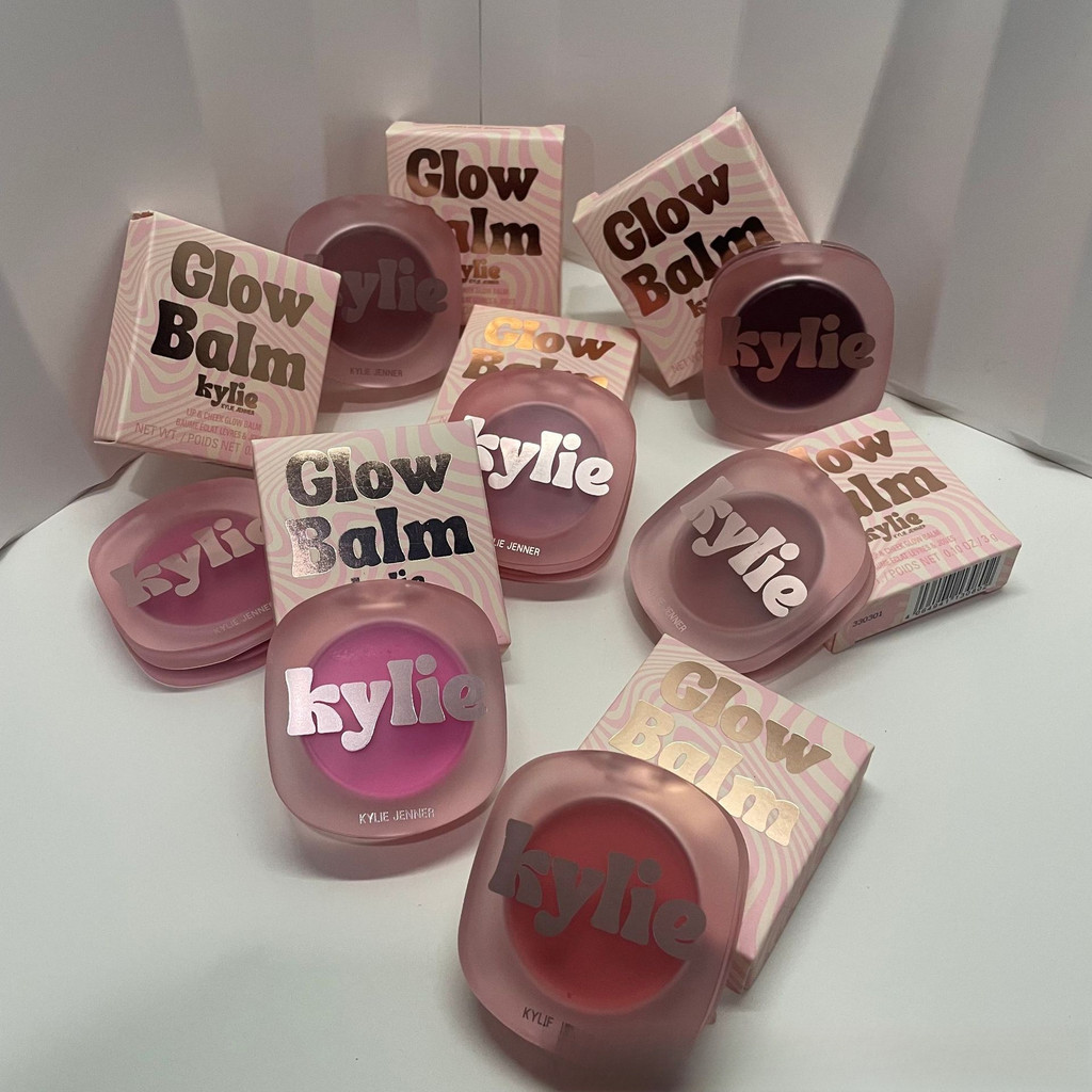 Kylie Blush GLOW BALM Lip Cheek Matte Dual-use Blush Cream ลิปกลอสเคลือบเงา