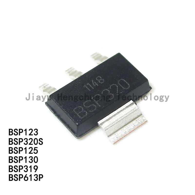 5PCS BSP613P, BSP123, BSP320S, BSP320 BSP125 BSP130 BSP319 SOT-223 MOSFETs ในสต็อก ic 1G6G