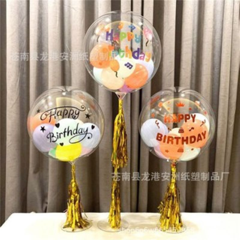 (ร้านไทย) สติ๊กเกอร์อักษร ติดลูกโป่ง HAPPYBIRTHDAY(SKA)