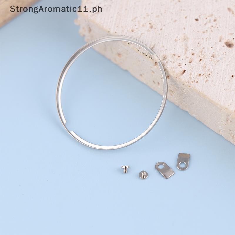 StrongAromatic นาฬิกา Dial Spacer แหวนสกรูแท็บสําหรับ 2824/2836 วัสดุสแตนเลสมือถือ Dial แหวนสกรูเปลี