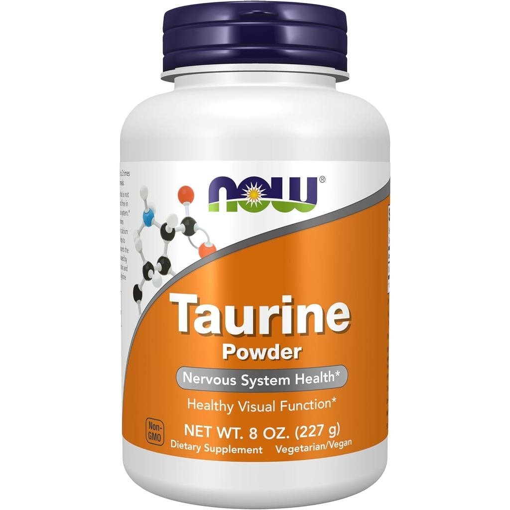 NOW ss Taurine Powder สุขภาพระบบประสาท* กรดอะมิโน 8