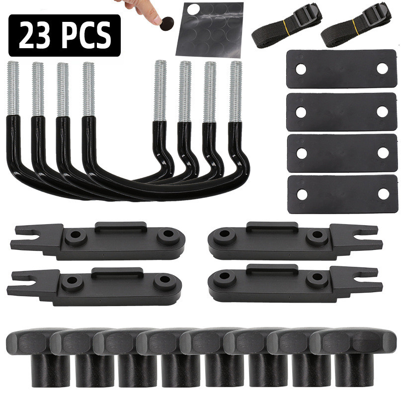 เหมาะสําหรับรถหลังคาอุปกรณ์ติดตั้งกระเป๋าเดินทางเฉพาะ U-Shaped Bolt U-Hook Hook ชั้นวางกระเป๋าเดินทา