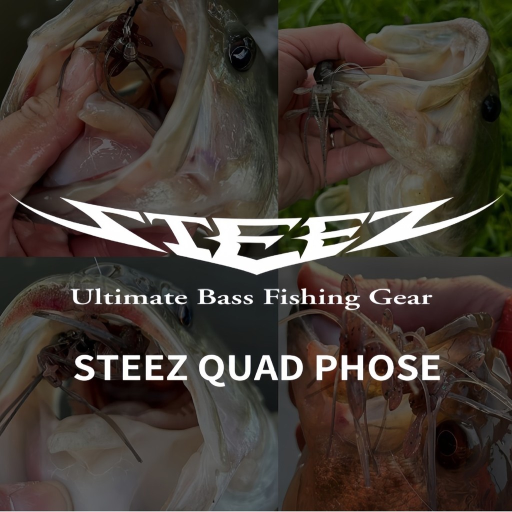 DAIWA DAIWA 26 STEEZ QUAD PHOSE Variety Spider STEEZ เหยื่ออ่อนเบสเหยื่อลอยน้ํา