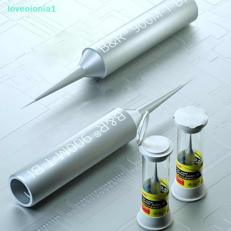 loveoionia1 Precision หัวแร้งเคล็ดลับ 0.1 มม.Ultra Thin 900M-T-BI/BS Fly Line เชื่อมเคล็ดลับ Solder 