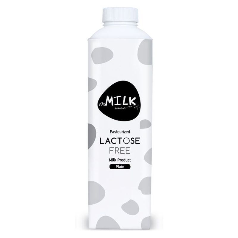 เอ็มมิลค์นมพาสเจอร์ไรส์ปราศจากน้ำตาลแลคโตสกล่อง1000มล. mMilk Pasteurized Lactose Free Milk Box 1000ml.