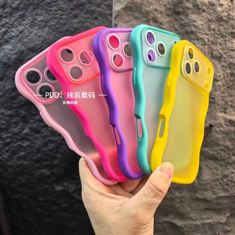 สําหรับ iPhone 17 Pro Max Phone Case 17pro 16pro 透色磨质拼接气防晒软