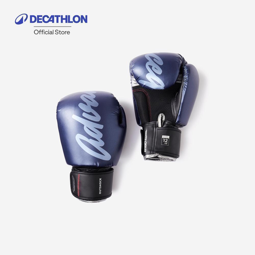 Decathlon Adult Kickboxing And Muay Thai Gloves นวมคิกบ็อกซิ่ง/มวยไทย - Blue