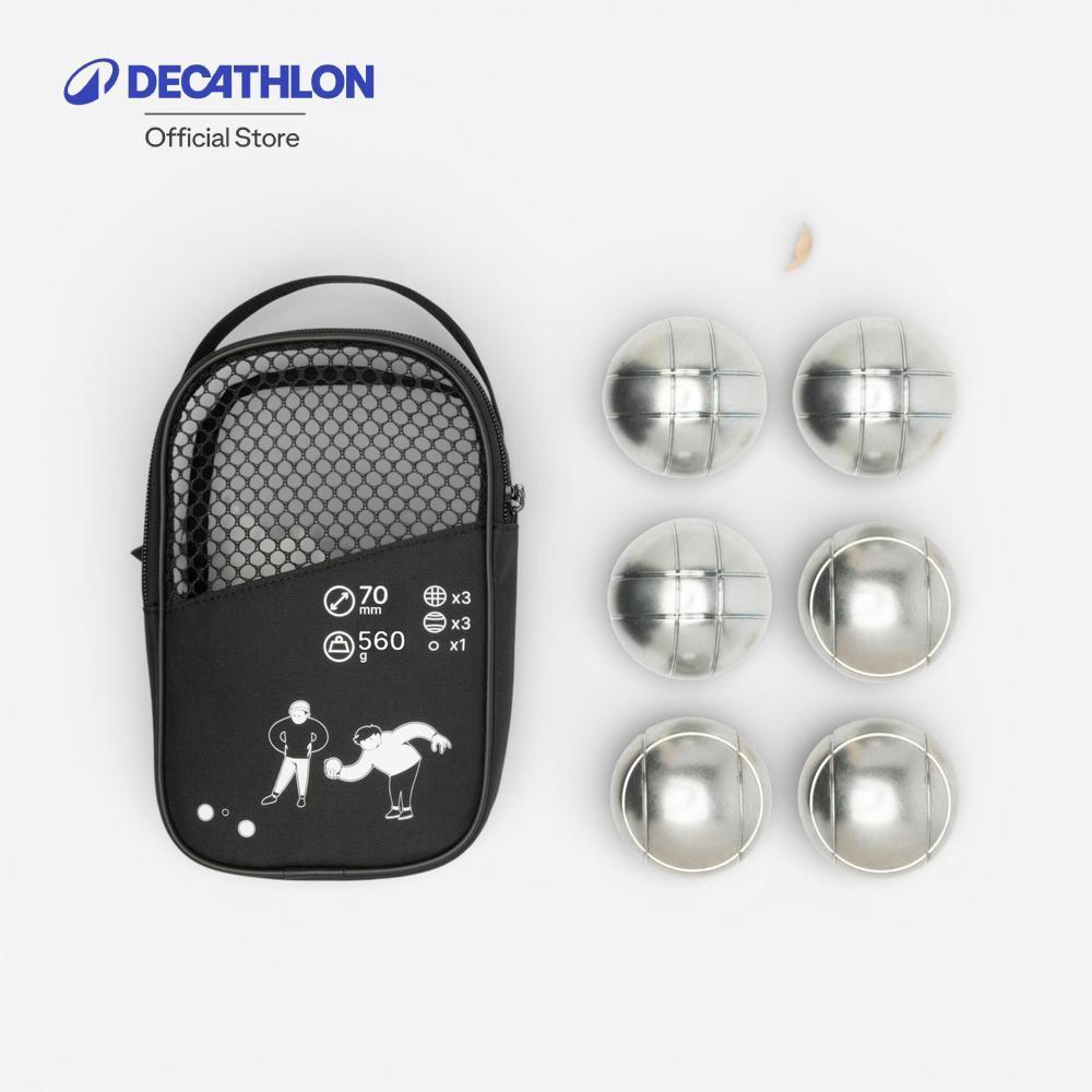 Decathlon Set Of 6 Recreational Petanque Boules 100 ชุด ลูกเปตองเพื่อการสันทนาการ 6 ลูก รุ่น 100