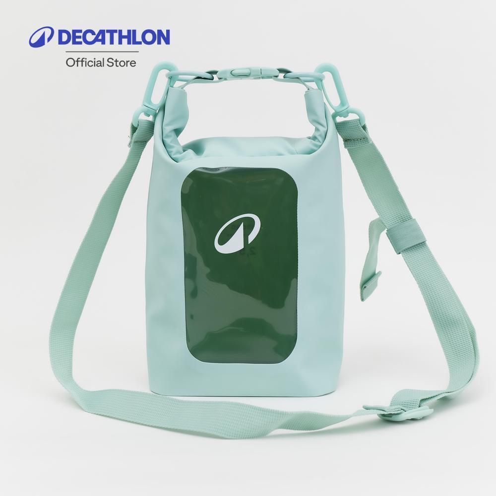 Decathlon Transparent Dry Bag 2.5L กระเป๋ากันน้ำแบบใส ขนาด 2.5 ลิตร - White/Green