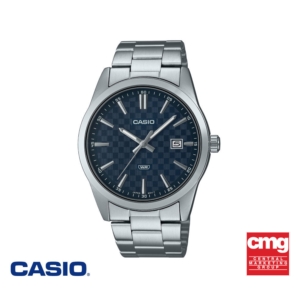 CASIO นาฬิกาข้อมือ CASIO รุ่น MTP-VD03D-2AUDF วัสดุสเตนเลสสตีล สีเงิน