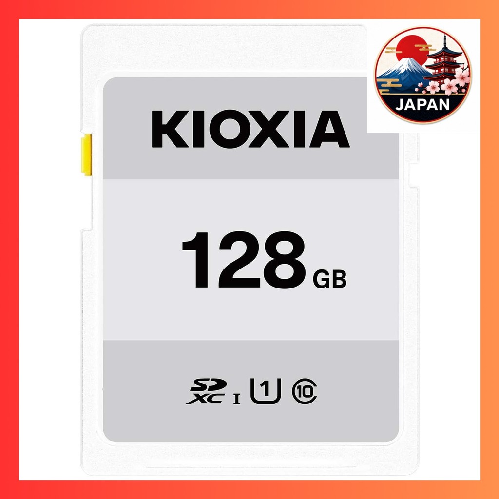 [Directly from Japan]KIOXIA (Kioxia) Japanese-made SD card, 128GB, SDXC UHS-I compatible, Class 10 (