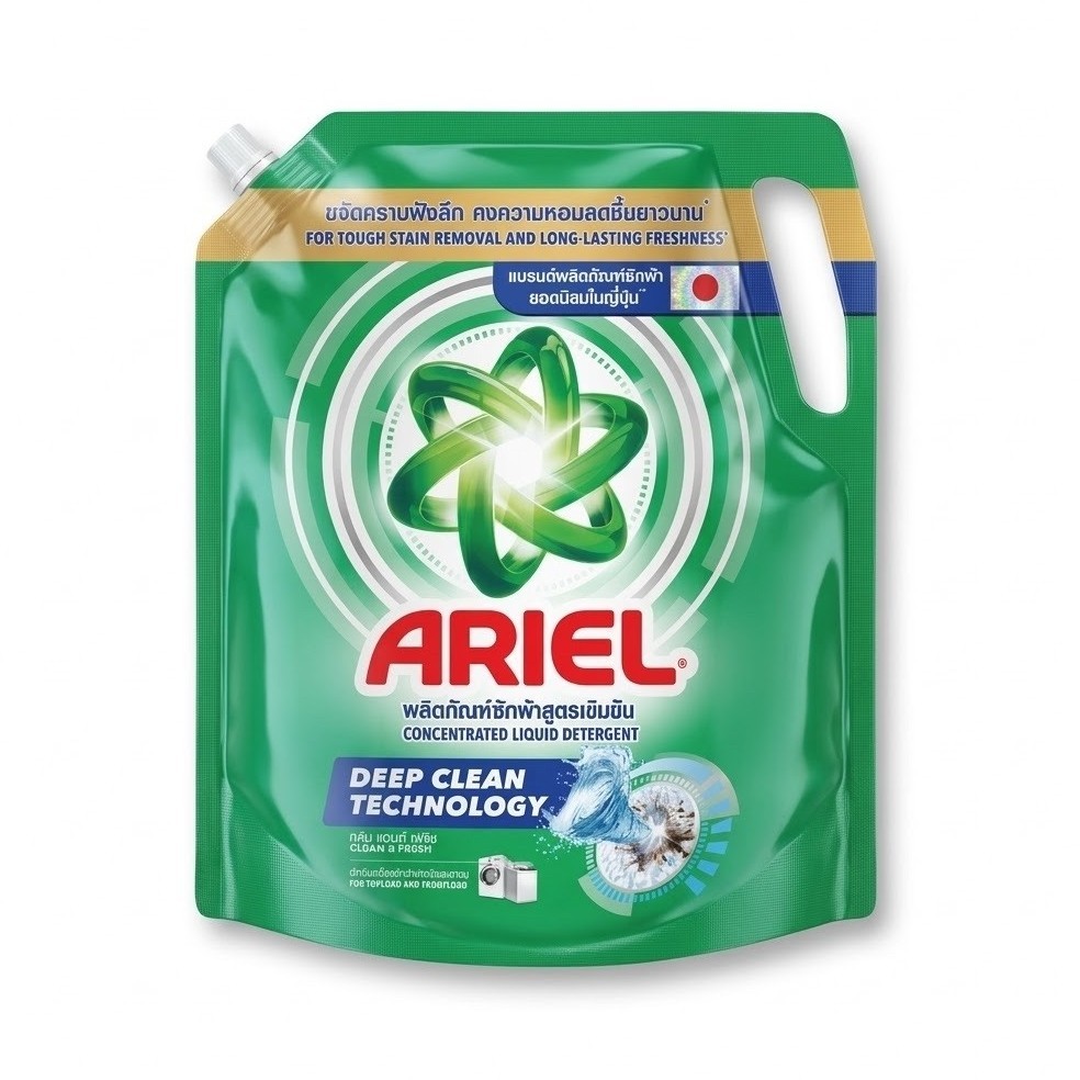 Ariel แอเรียล น้ำยาซักผ้า แบบน้ำ ซักน้ำ สะอาด สดชื่น 2080มล Laundry Detergent Clean and Fresh 2080ml